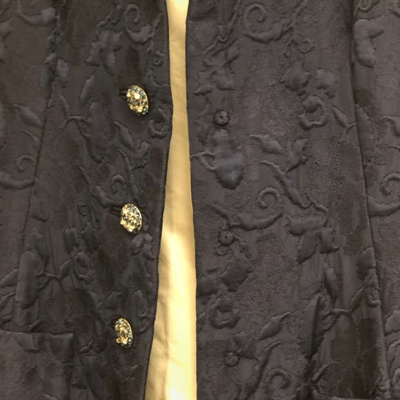 Vintage navy blue long length coat - Picture 6 of 16